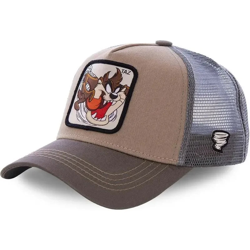 🍒High quality cotton baseball cap mesh back brand anime cartoon unisex hat hip hop trucker hat streetwearr caps