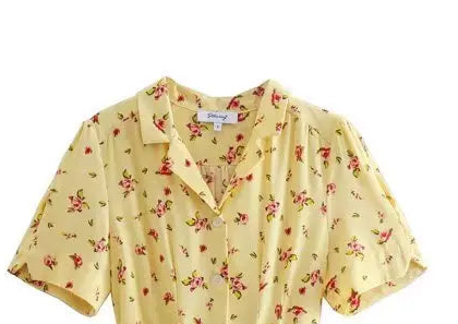 🍒knie-lengte rok lente somer klere kwaliteit slim gemaklike klere vir vroue midi mode kortmou uitrusting VASGEMAAK middellyf vasgemaakte rug elegante Dames vlootblou druk somer rok Wikkel Blomryk In Blomme
