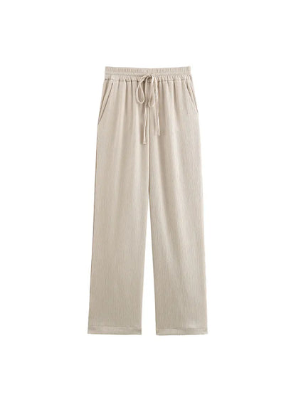 🍒Gemaklike baadjie en broekpak vir vroue langmou dubbelborsbaadjie + wye been broek kantoorklere slim gemaklike mode drag geleentheidsklere Bly Op Die Hoogte Van Die Dubbelbors