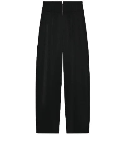 🍒Casual black blazer and pants set long sleeve jacket with fitted waist and long kick flare solid straight pant set women spring autumn suits  ‘Well fit