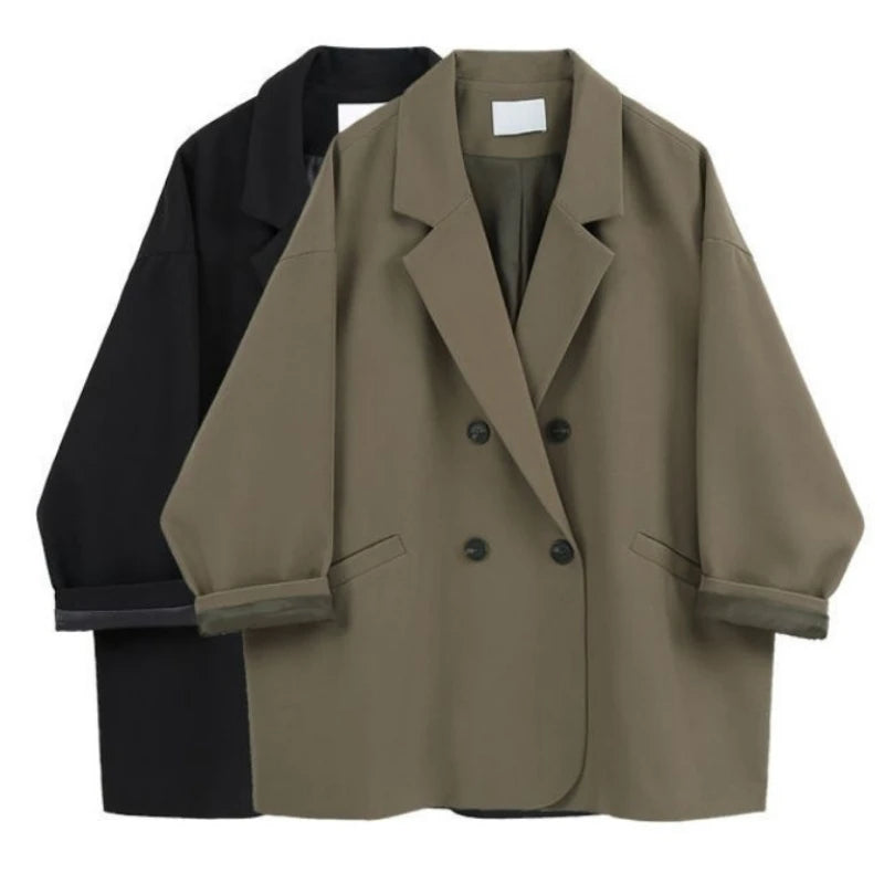 🍒Oversize blazer for womens suit jacket loose fit casual clothing street wear coat loose Jacket style solid fashion clothes Never Overide A Staple Oversize