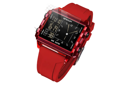🍒Fashion electronic watches unisex luminous calendar time piece waterproof clock outdoor sports Casual Ladies Digital Wristwatch  Face The Day With A Big Face