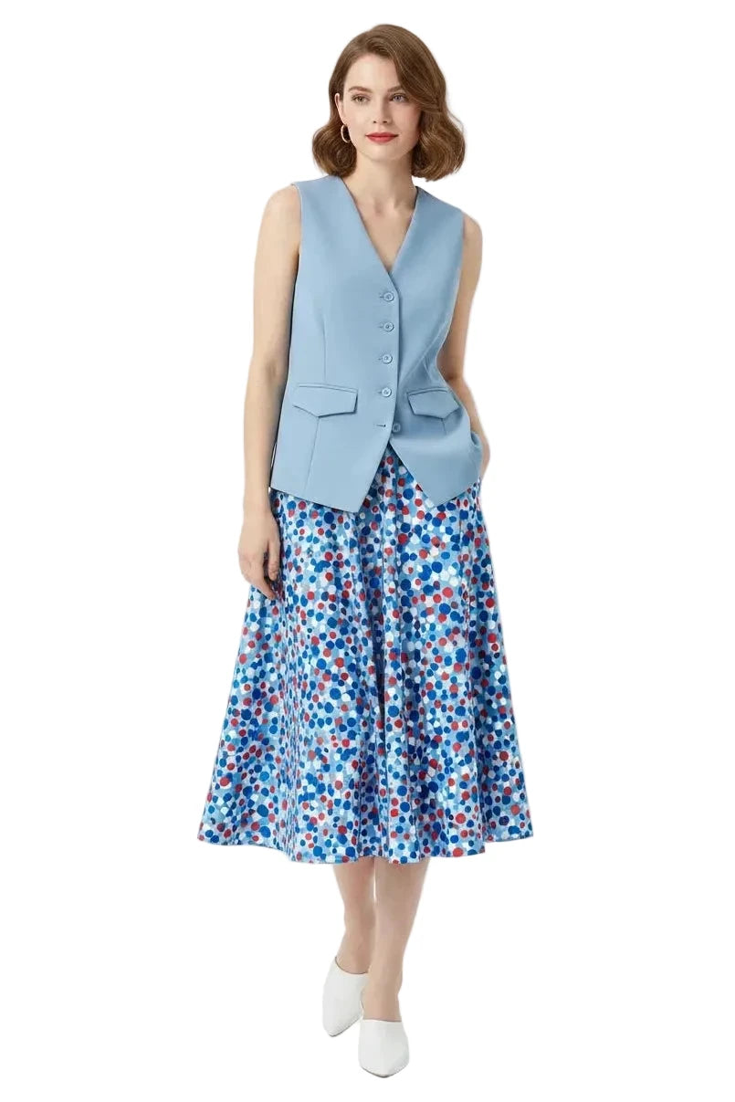 🍒Suit vest for women v-neck  business vest jacket sleeveless waistcoat with pocket front for office commute style buttons sleeveless outerwears  Cute Covers