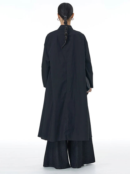 🍒black striped shirt dress women ribbon colour-block big size coat dress a-line with long sleeve and turn down collar fashion smart casual outwear Get A ZEBRA aCROSS a shirt dress cool thING