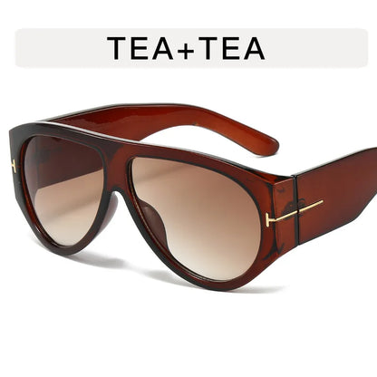 🍒European style sunglasses women pilot shape glasses shades stylish sunglass driving shades hiking eyewear unisex Rush For Your Retro