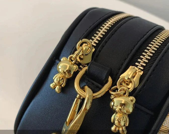 🍒Casual crossbody bags for women pu leather ladies luxury designer bags female large  capacity crossbody shoulder travel bag holiday bag ‘ BEAR Your Cute With A TEDDY Bag