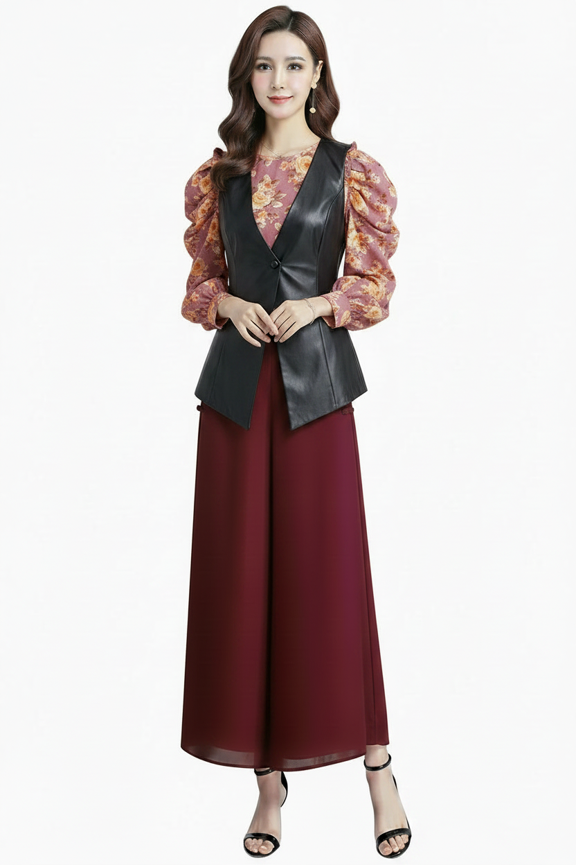 🍒High waist summer skirt trousers for women smart casual wear a-line clothing aesthetic quality pants No Need To Look Far And Wide For This Wide Wide