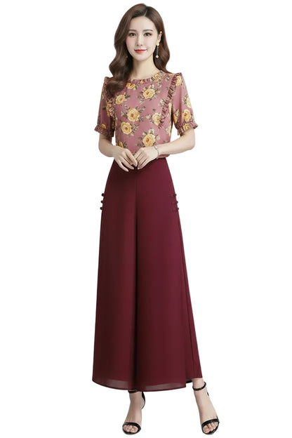 🍒High waist summer skirt trousers for women smart casual wear a-line clothing aesthetic quality pants No Need To Look Far And Wide For This Wide Wide