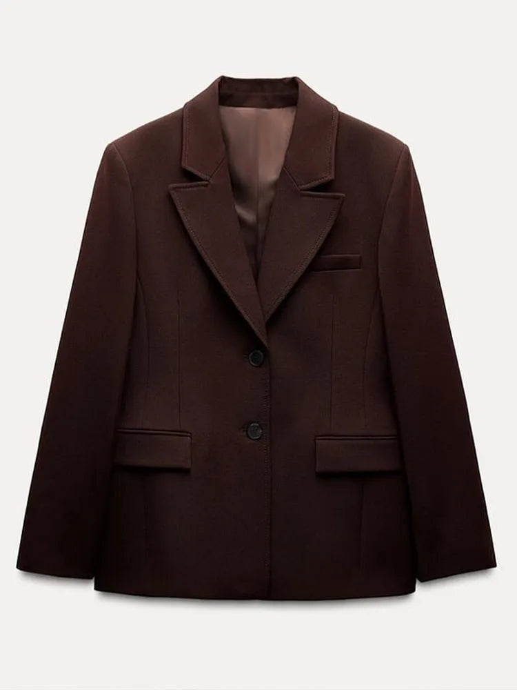 🍒Lapel blazer skirt set women smart casual clothing solid long sleeve single breasted jacket with pockets and matching solid a-line mini skirt party occasion outfit fashion wear