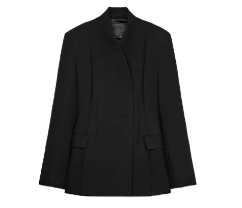 🍒Casual black blazer and pants set long sleeve jacket with fitted waist and long kick flare solid straight pant set women spring autumn suits  ‘Well fit