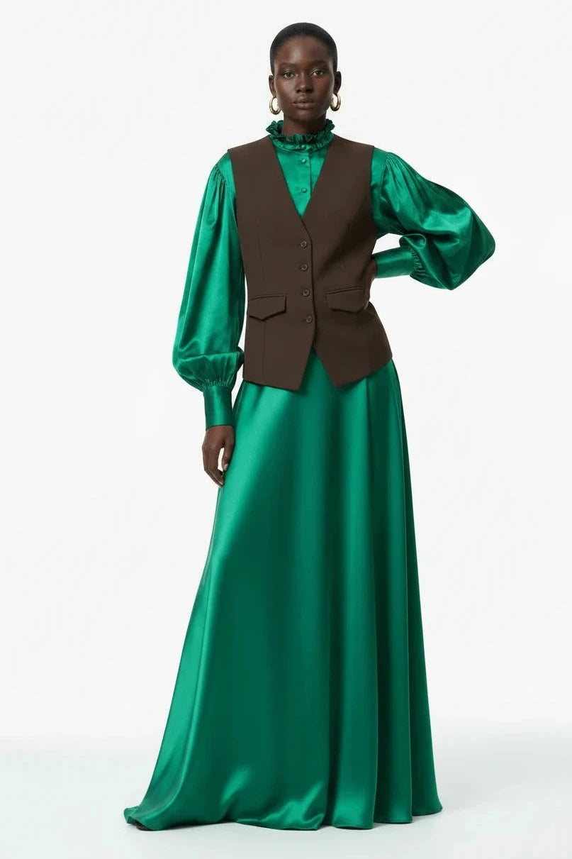 🍒Suit vest for women v-neck  business vest jacket sleeveless waistcoat with pocket front for office commute style buttons sleeveless outerwears  Cute Covers