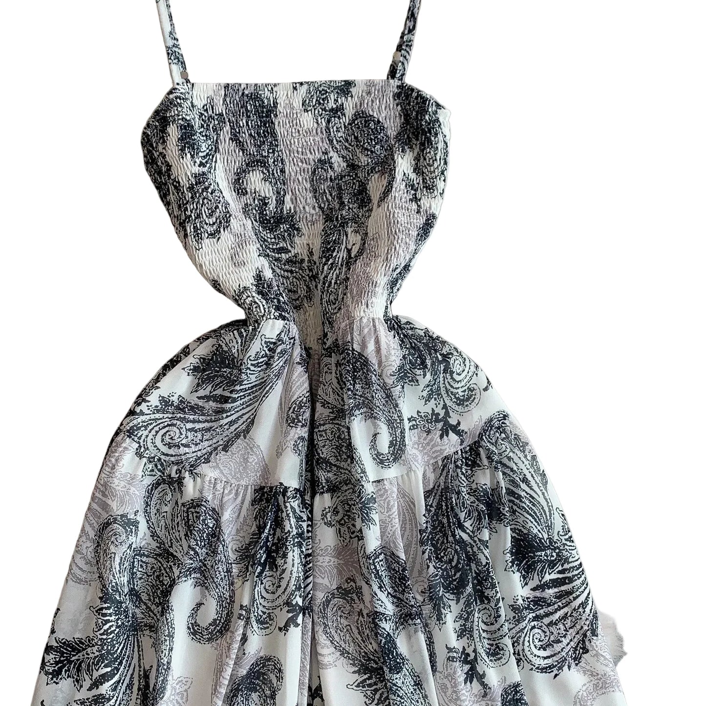 🍒Backless summer dress for women fashion beach wear slip sleeveless spaghetti straps smart casual outfit Flouncey Floral Fun