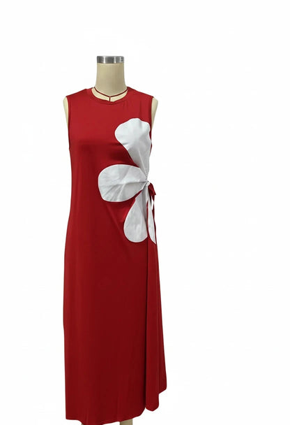 🍒Blommerplasing rok moulose somermode vir vroue blomme-uitrusting gedrukte middellyf hol uit maxi rok vroulike gemaklike drag vakansiedrag strandpartytjieklere Mouloos Ritssluiting agterop vakansiedrag Wees 'n blommevrou aan die kant