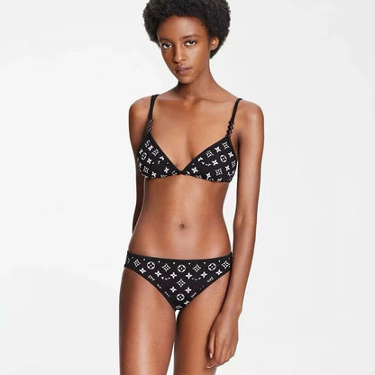 🍒Women's fashion bathing suits with cross back with in built bra one-piece swimsuit solid beachwear Sea Sure Swim Suits