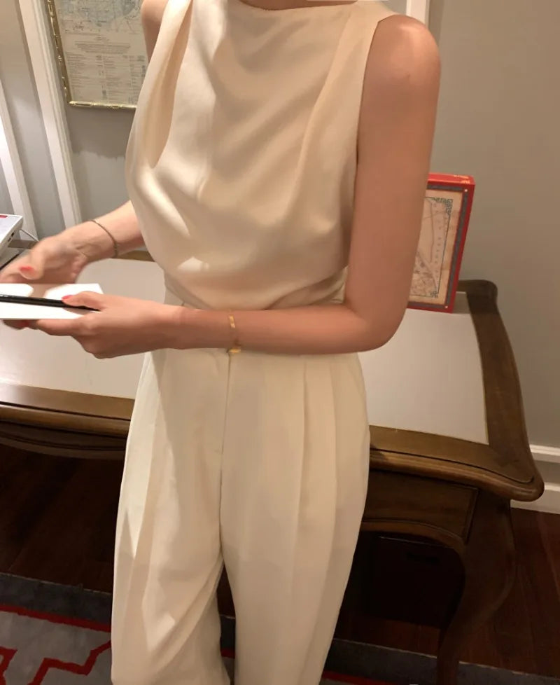 🍒Backless womens tops sleeveless clothes round neck tank top summer camis elegant fashion wear party occasion wear OPEN To Buying A Top Get BACK To Your Purse