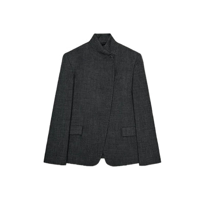 🍒Casual black blazer and pants set long sleeve jacket with fitted waist and long kick flare solid straight pant set women spring autumn suits  ‘Well fit