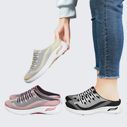 🍒Aanskoen-tekkies gemaklike ontwerperskoene vir vroue, ideaal vir vakansies, asemende sandale, glyvaste maasmuile, liggewigskoene. Ondersteun Sport